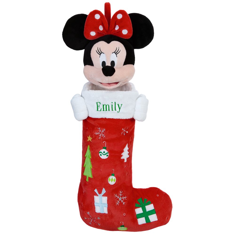 Personalizable Plush Minnie Mouse Stocking -- 24 H