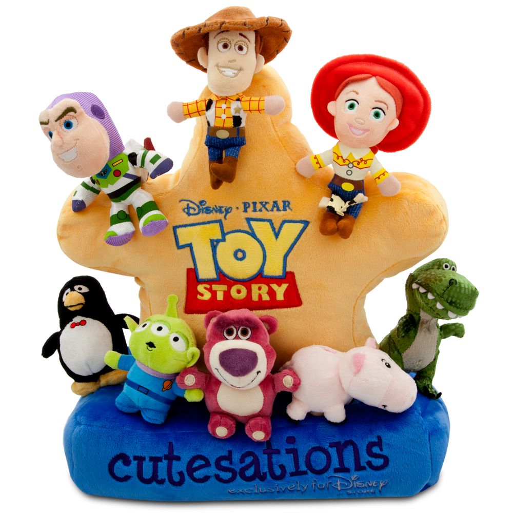 Cutesations Toy Story Series Plush Set of 8 with Plush Sheriff Badge