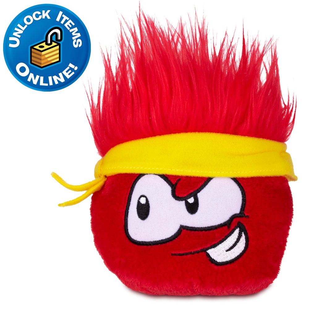 Club Penguin Red Pet Puffle Plush -- 4 H