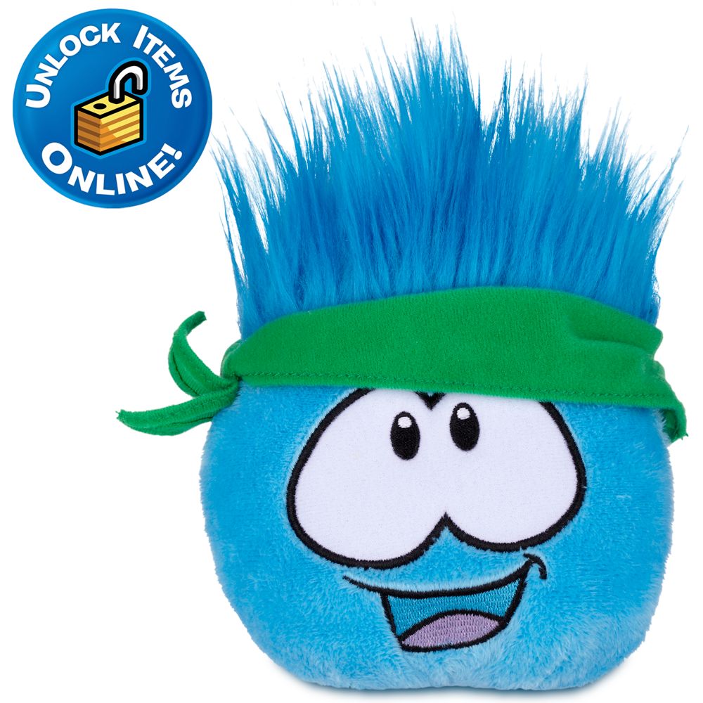 Club Penguin Blue Pet Puffle Plush -- 4 H