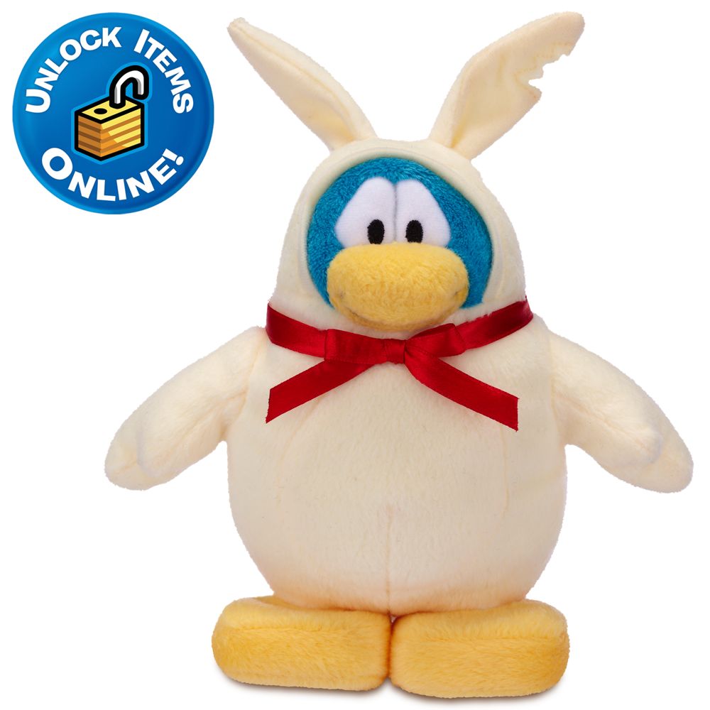 Club Penguin Chocolate Bunny Penguin Plush Toy -- 6 H