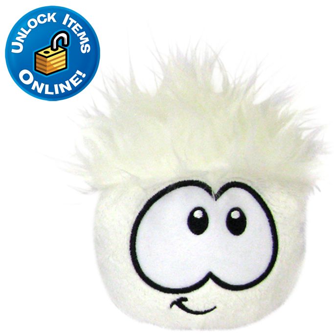 Club Penguin White Pet Puffle -- 3 H