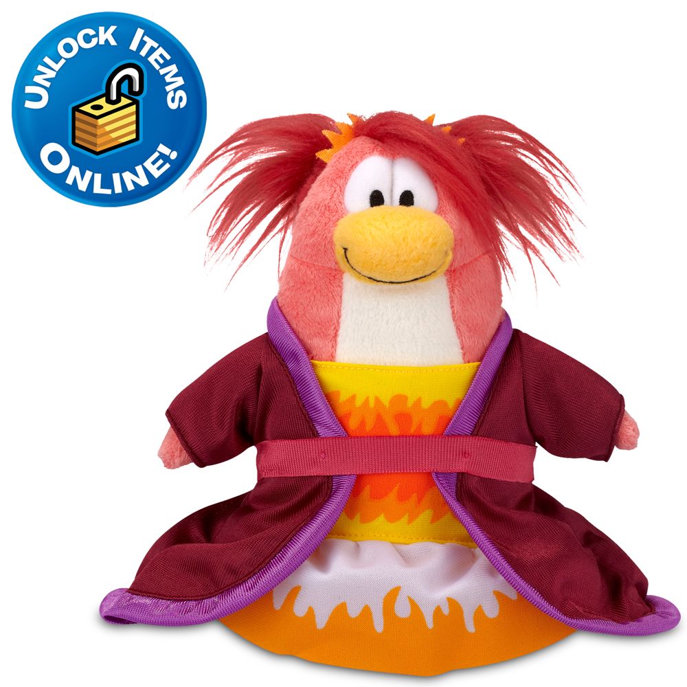 Club Penguin Phoenix Dress Penguin Plush Toy -- 6 H