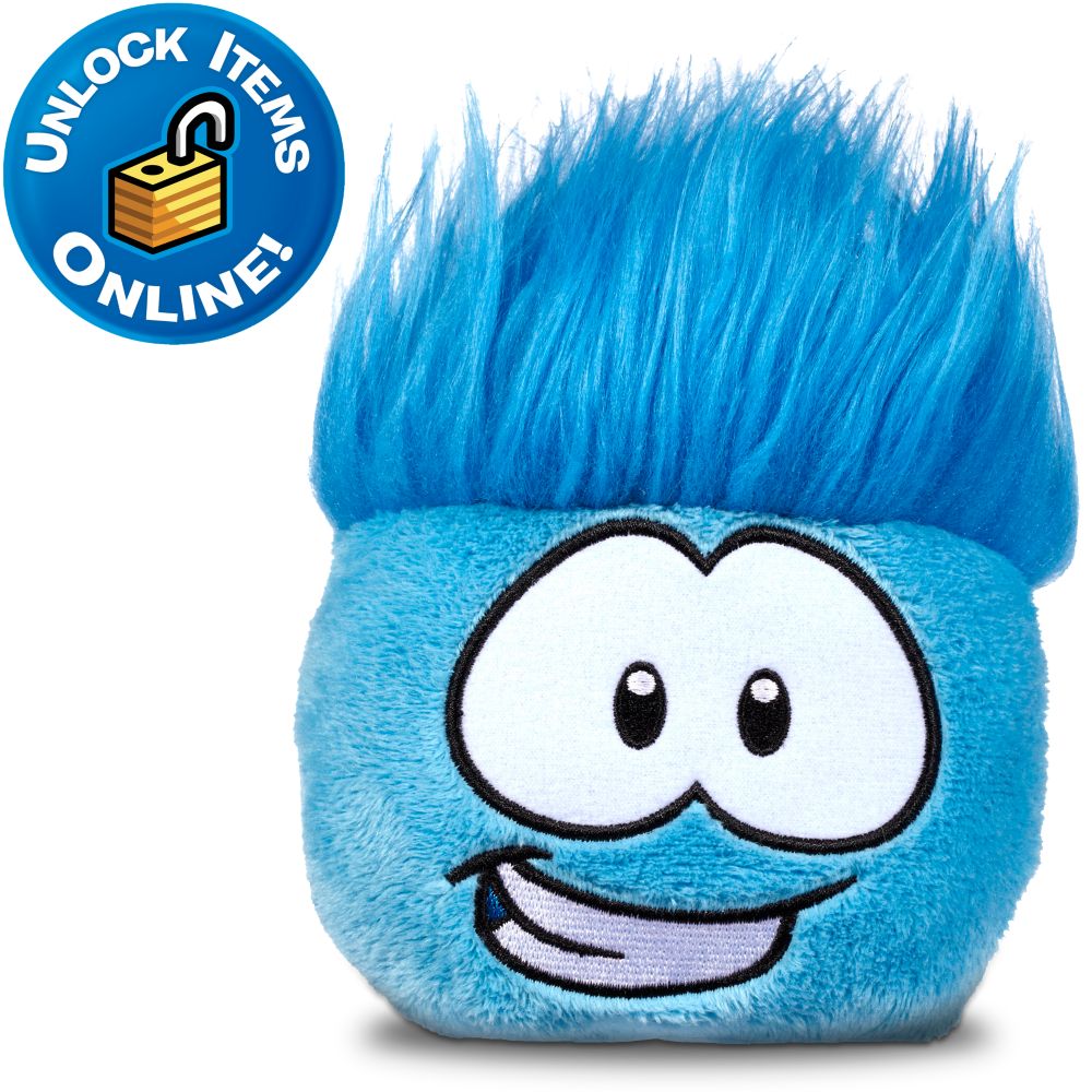 Club Penguin Blue Pet Puffle Plush -- 4 H