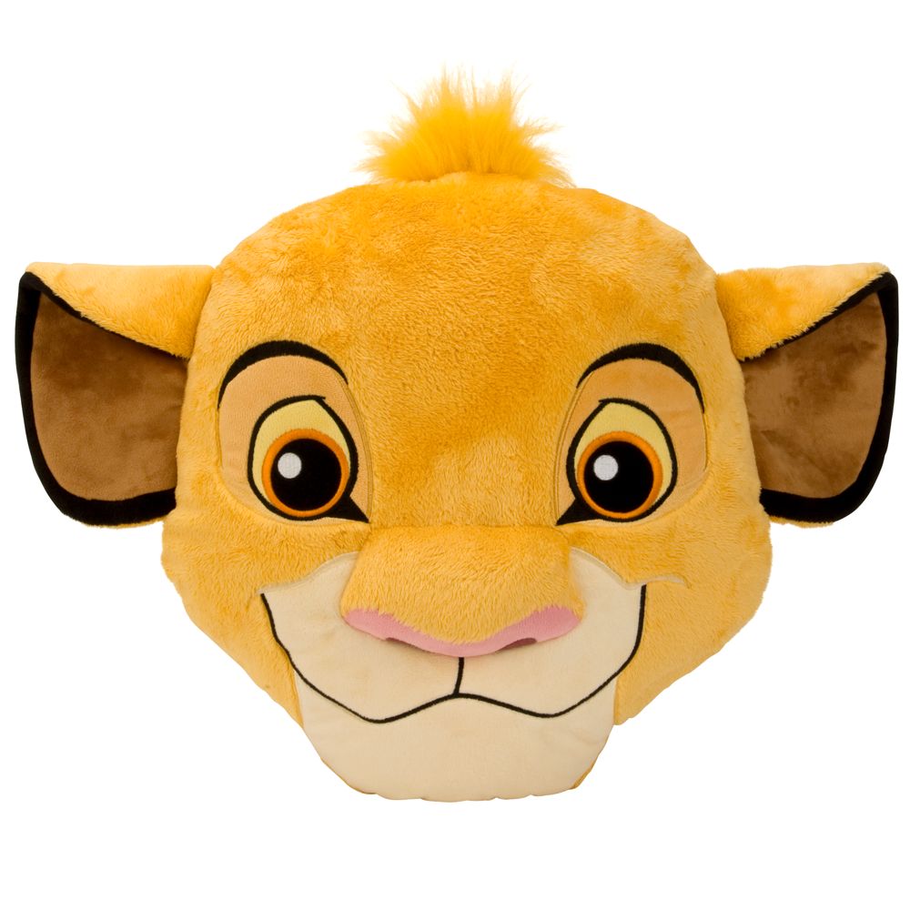 Simba Plush Head Cushion Pillow -- 15 H