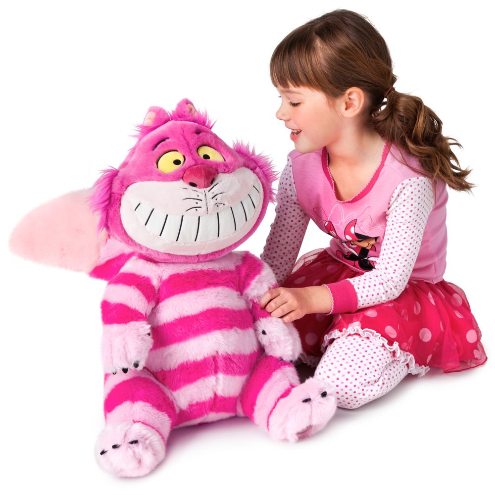 Large Cheshire Cat Plush Toy -- 20'' H