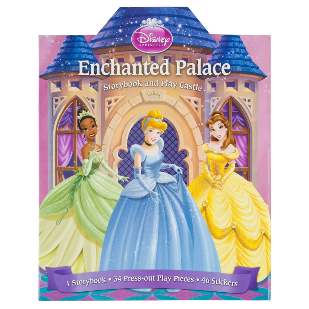 Disney Princess Enchanted Palace Storybook and Play Castle Boxed Set