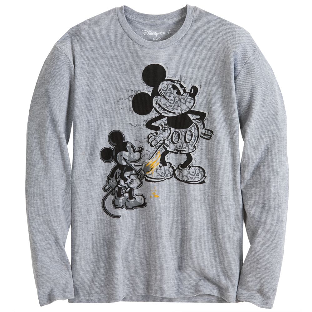 Long Sleeve Thermal Mickey Tee for Men