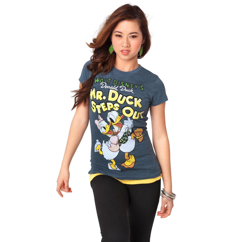 Mr. Duck Steps Out Daisy and Donald Duck Tee for Women