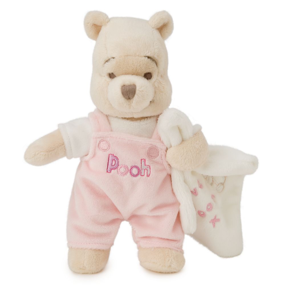 Coverall Pooh Plush Mini Bean Bag Toy - Pink