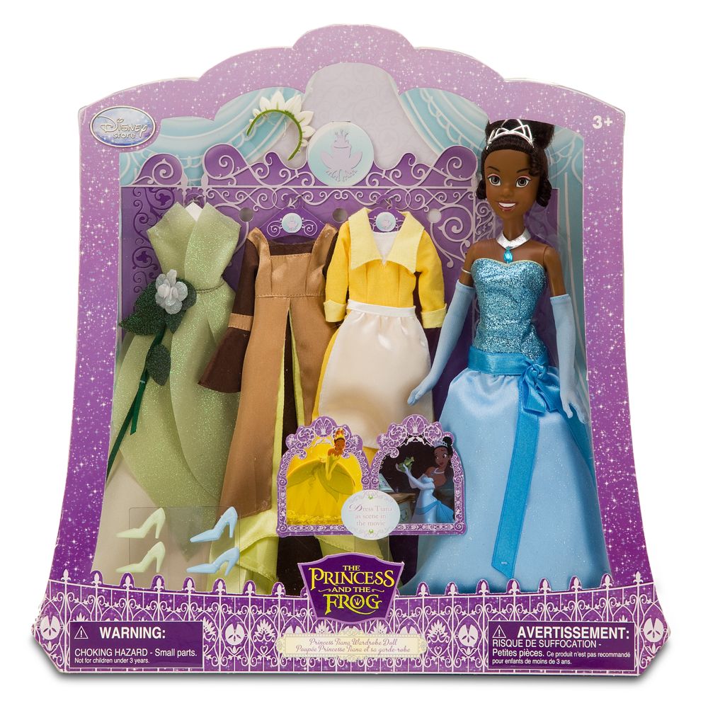 The Princess and the Frog Deluxe Tiana Doll and Wardrobe Play Set -- 11''