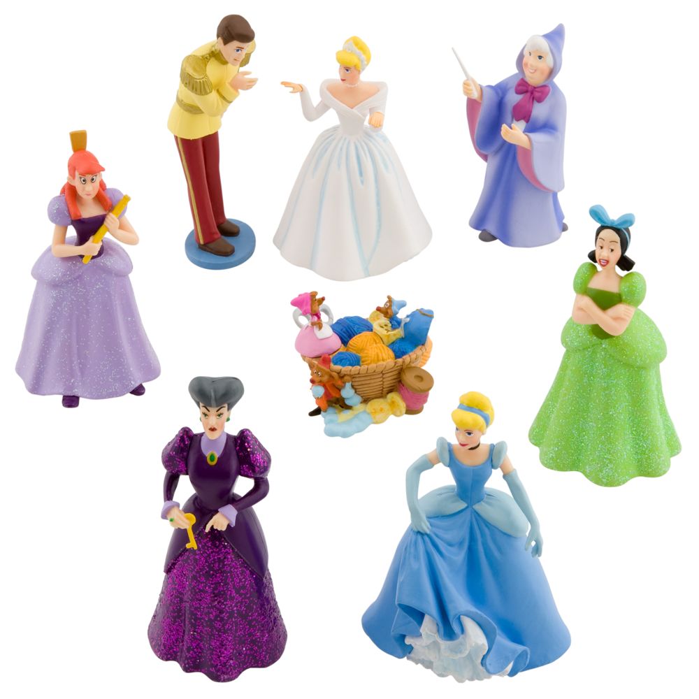 Cinderella Figurine Play Set -- 8-Pc.
