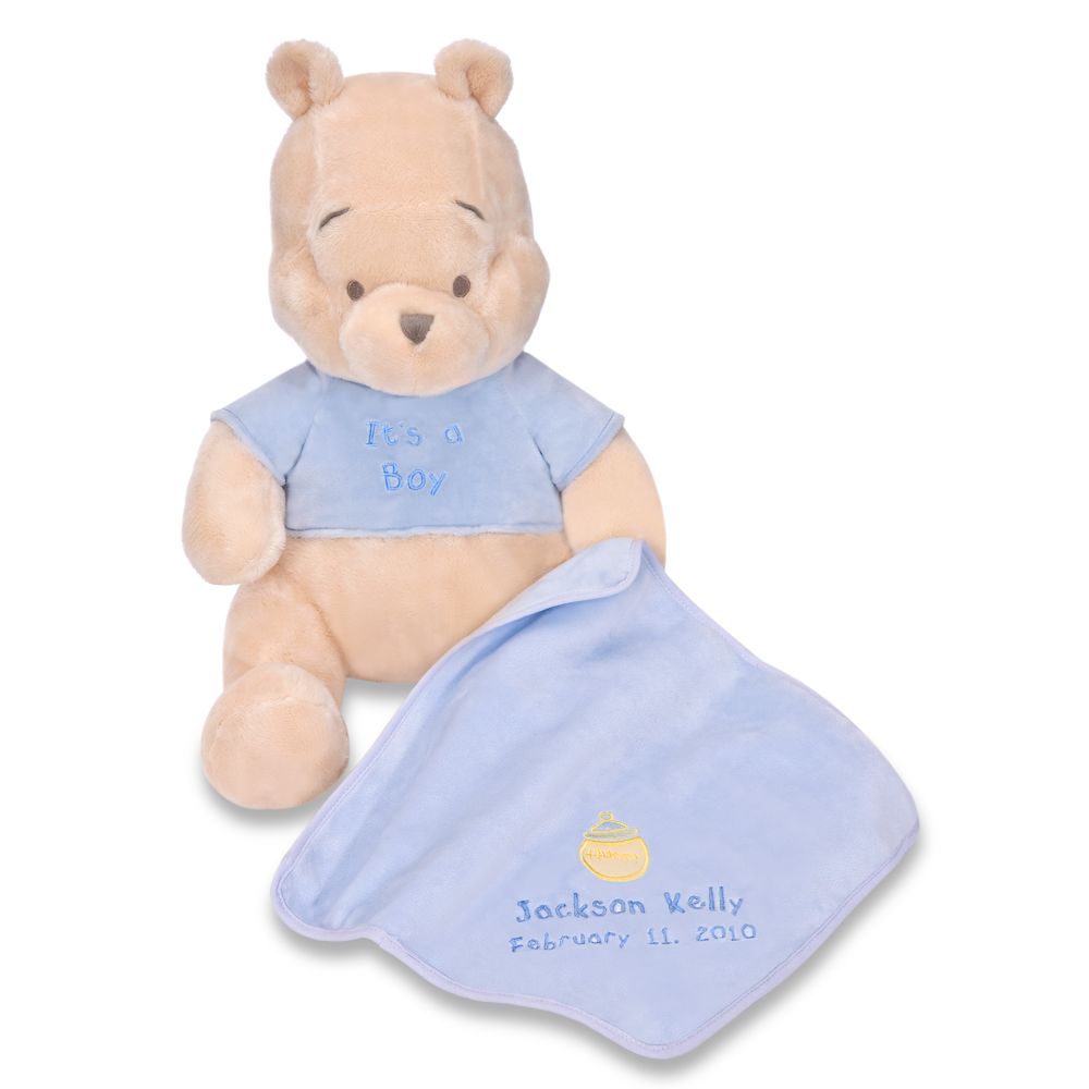 Disney Gram Personalized ''It's a Boy'' Winnie the Pooh Plush Toy - 13''