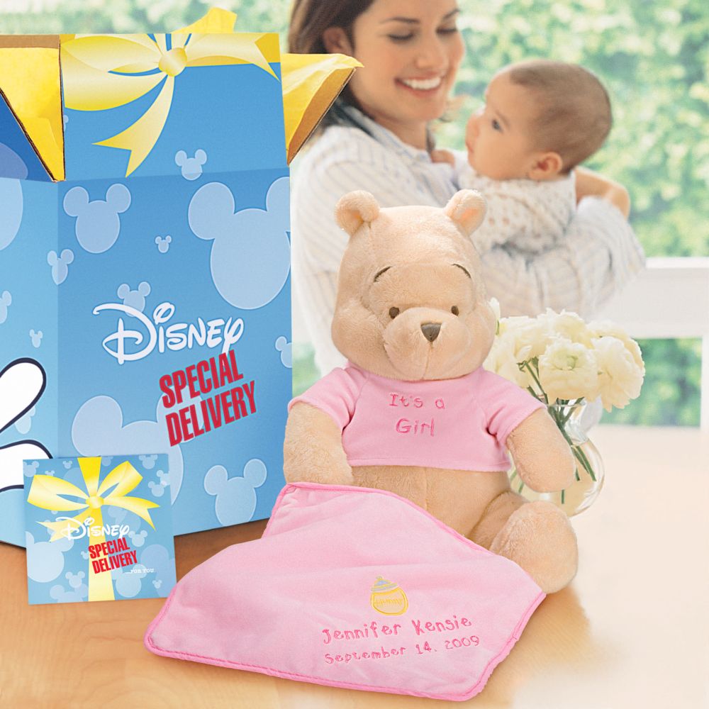 Disney Gram Personalized ''It's a Girl'' Winnie the Pooh Plush Toy - 13''