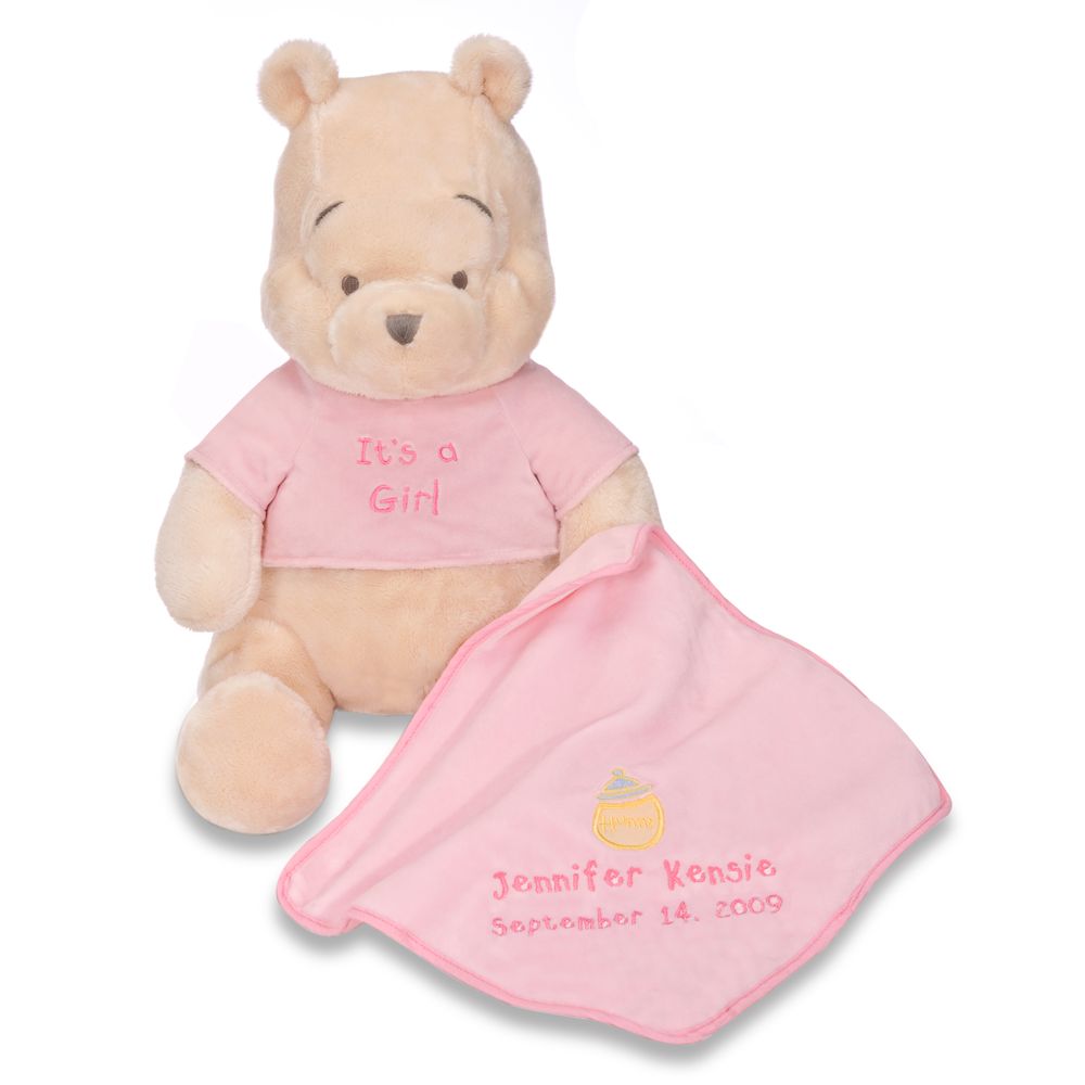 Disney Gram Personalized ''It's a Girl'' Winnie the Pooh Plush Toy - 13''