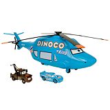 Dinoco Helicopter Carrying Case and Cars Play Set