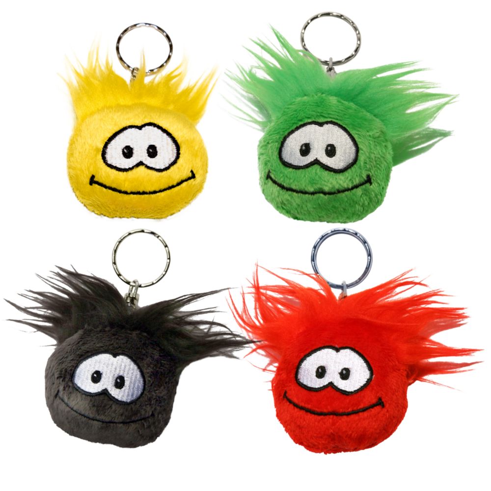 Set of 7 Club Penguin Puffle Keychains