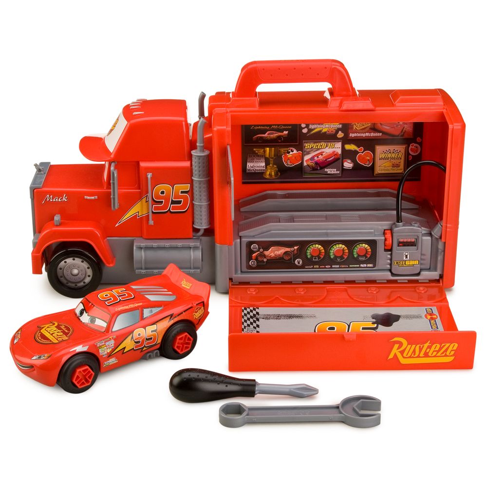 Pitstop Lightning McQueen Disney Cars Play Set