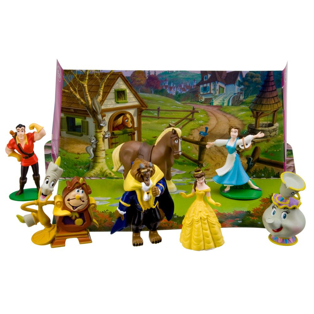 Beauty and the Beast Figurine Play Set -- 7-Pc.