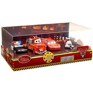 Disney Cars Toon Rescue Squad Mater Deluxe Die Cast Vehicle Set -- 4-Pack