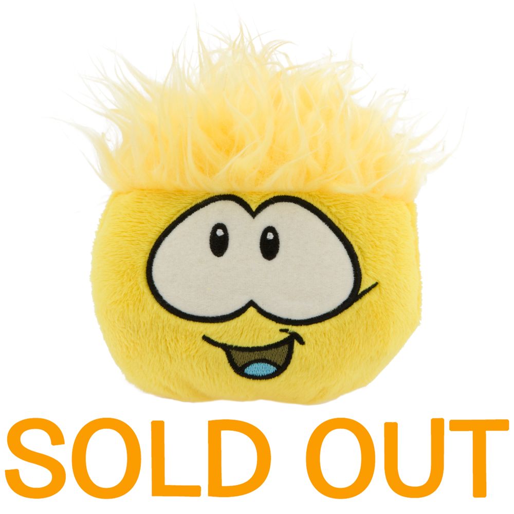 Club Penguin 4'' Yellow Pet Puffle -- Series #3