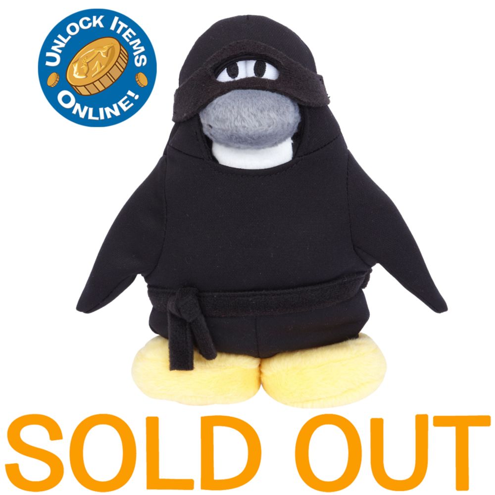 Club Penguin 6 1/2'' Limited Edition Penguin Plush - Ninja