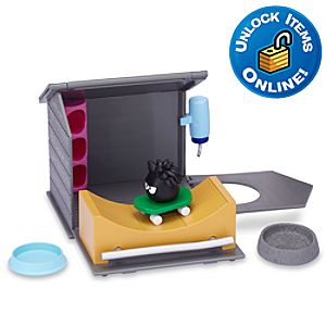 Club Penguin Black Puffle House with Skateboard Ramp Play Set -- 7-Pc.