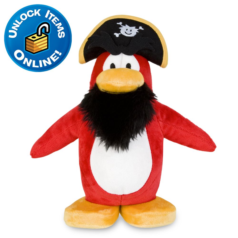 Club Penguin Captain Rockhopper Penguin Plush Toy -- 9 H