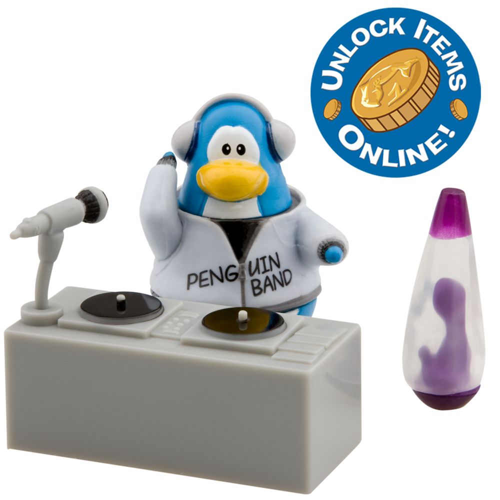 Club Penguin 2'' Mix 'N Match Figure Pack - Band Member Party Pack (Semi-Rare)