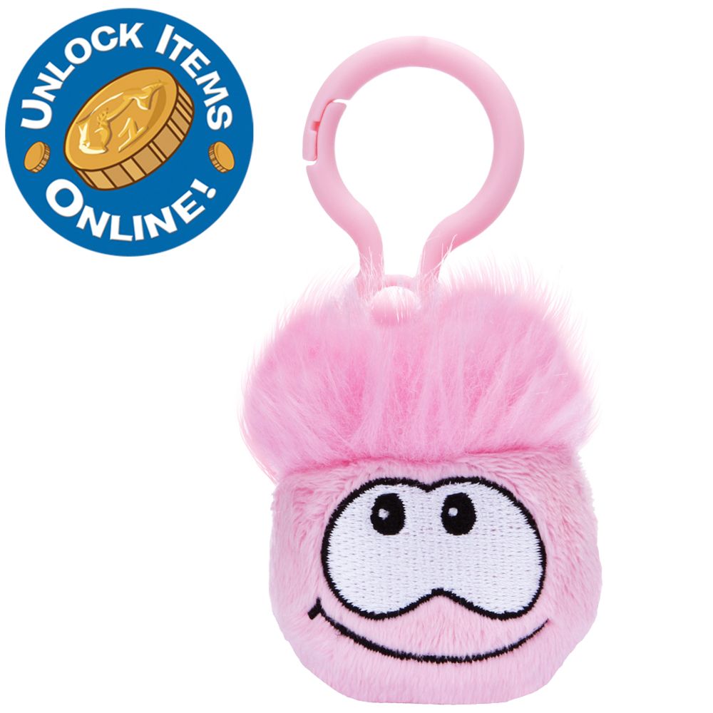 Club Penguin 2'' Puffle Plush Clip On -- Pink