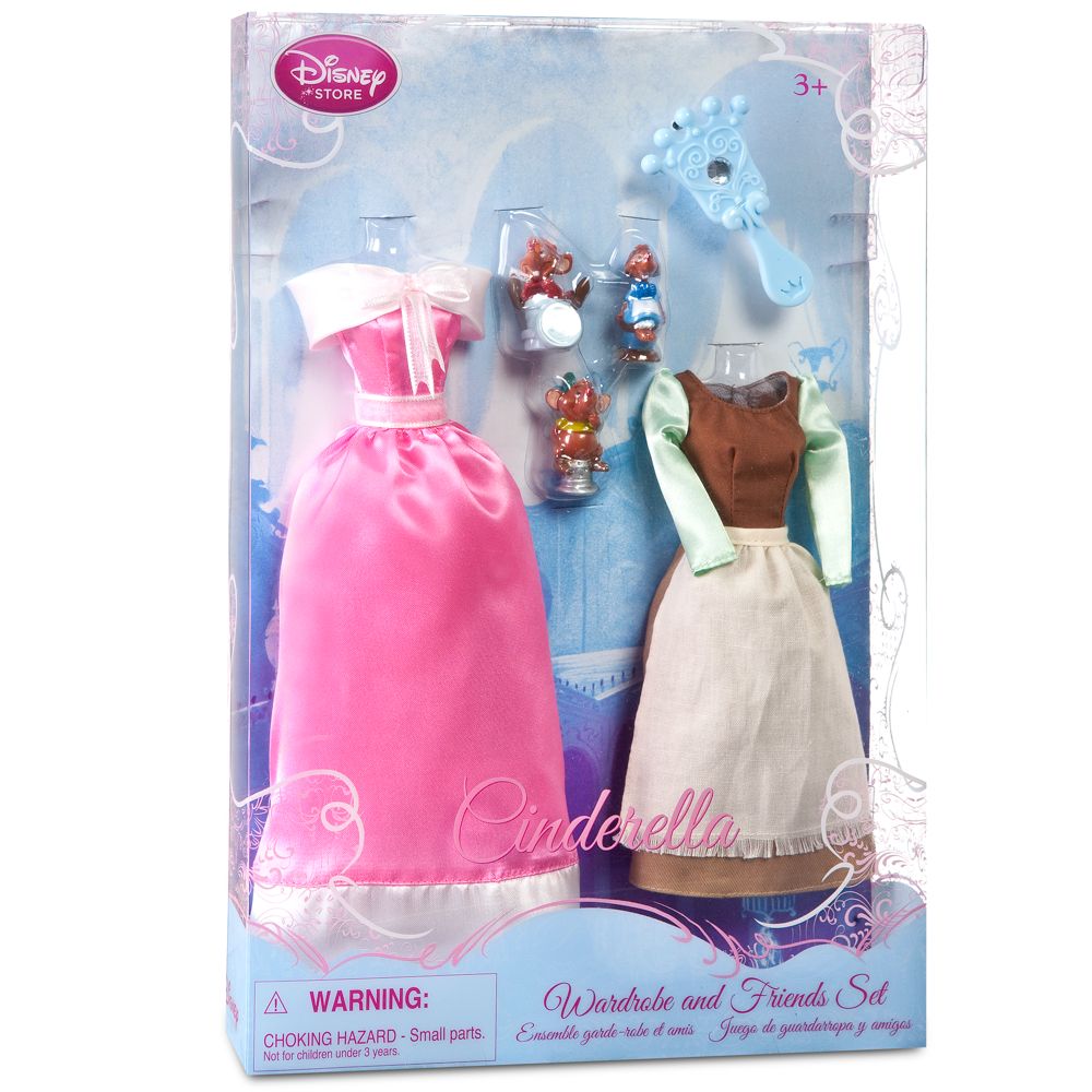 Princess Cinderella Doll Wardrobe and Friends Set -- 6-Pc.