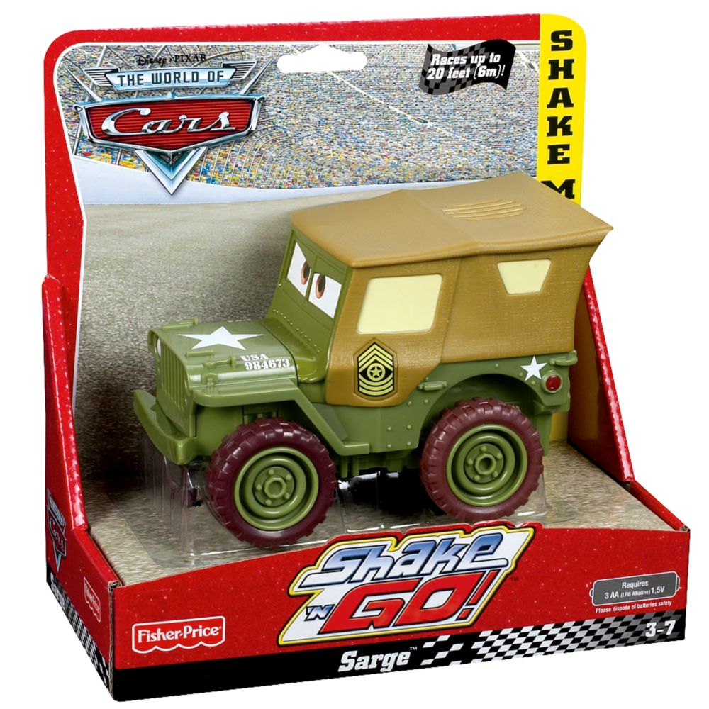 Disney Cars Shake 'N Go Sarge Toy Vehicle by Fisher-Price