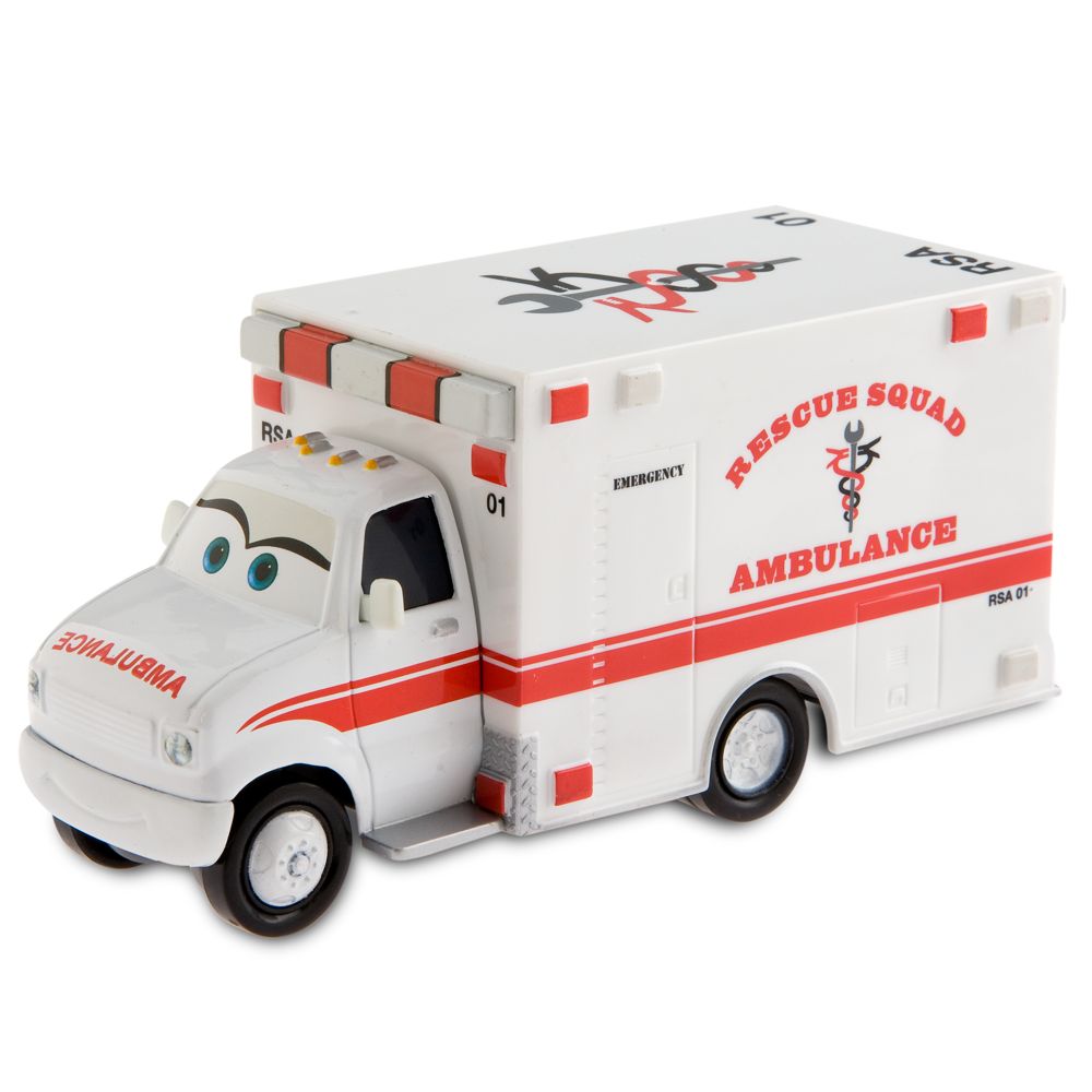 Disney Cars Toon Rescue Squad Ambulance Die Cast Car by Mattel