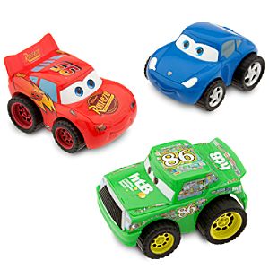 Disney Cars Turbo Pullback Racer Set with Lightning McQueen -- 3-Pc.