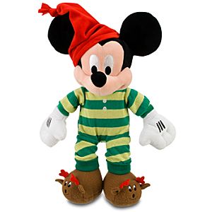 Christmas Morning Mickey Mouse Plush -- 17 H