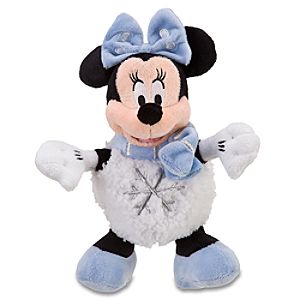 Mini Snowball Minnie Mouse Beanie Baby Plush Toy -- 9 1/2