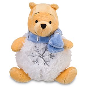 Mini Snowball Pooh Beanie Baby Plush Toy -- 7