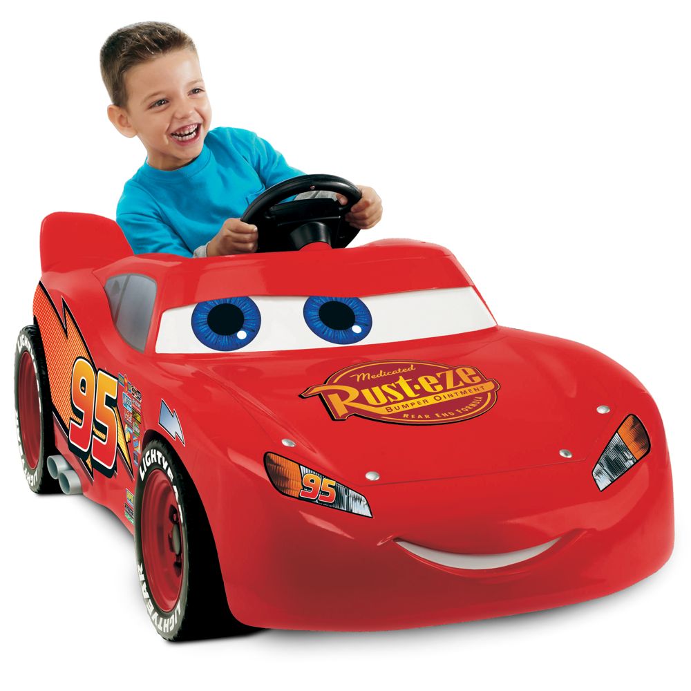 Talking Lightning McQueen Super 6 Ride-On Car