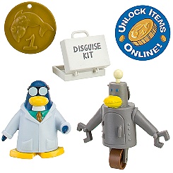 Club Penguin 2'' Mix 'N Match Figure Pack - Gary the Gadget Guy (Semi-Rare)