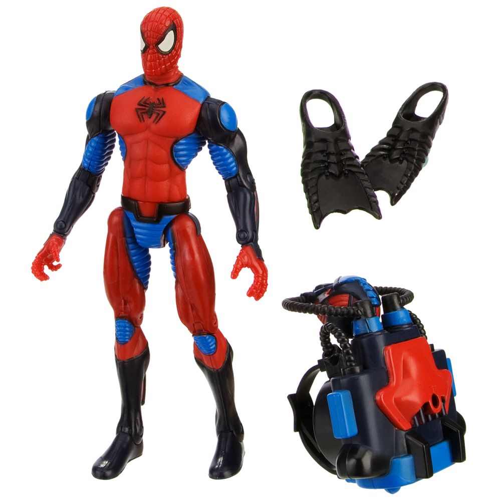 Spider-Man Action Figure with Snap-on SCUBA Gear -- 6''
