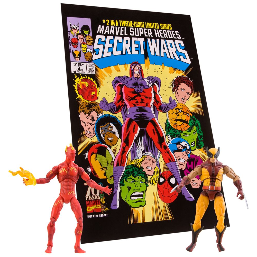 Marvel&reg; Universe Comic Pack: Wolverine and Human Torch Action Figure Set