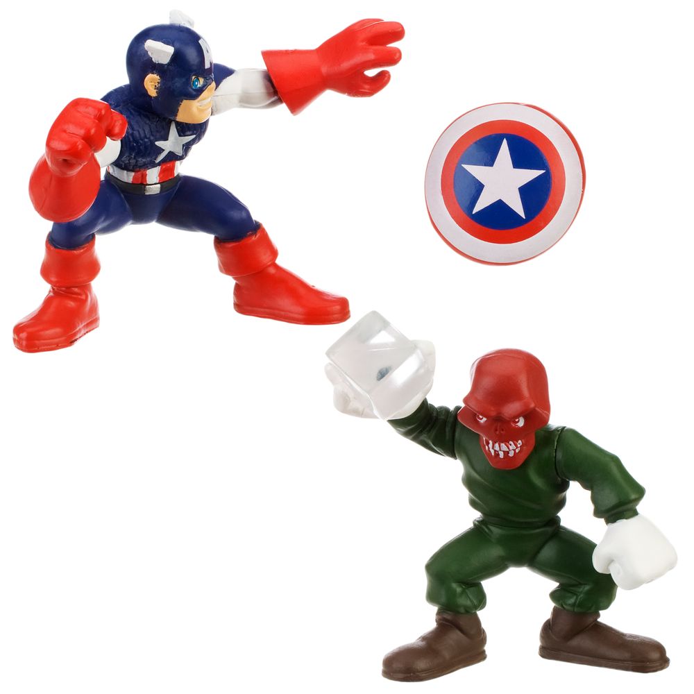 Super Hero Squad -- Captain America and Red Skull Action Figures