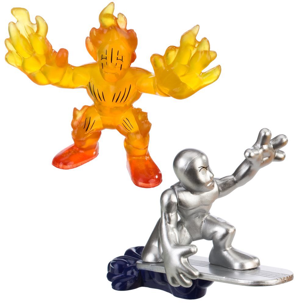 Super Hero Squad -- Silver Surfer and Human Torch Action Figures
