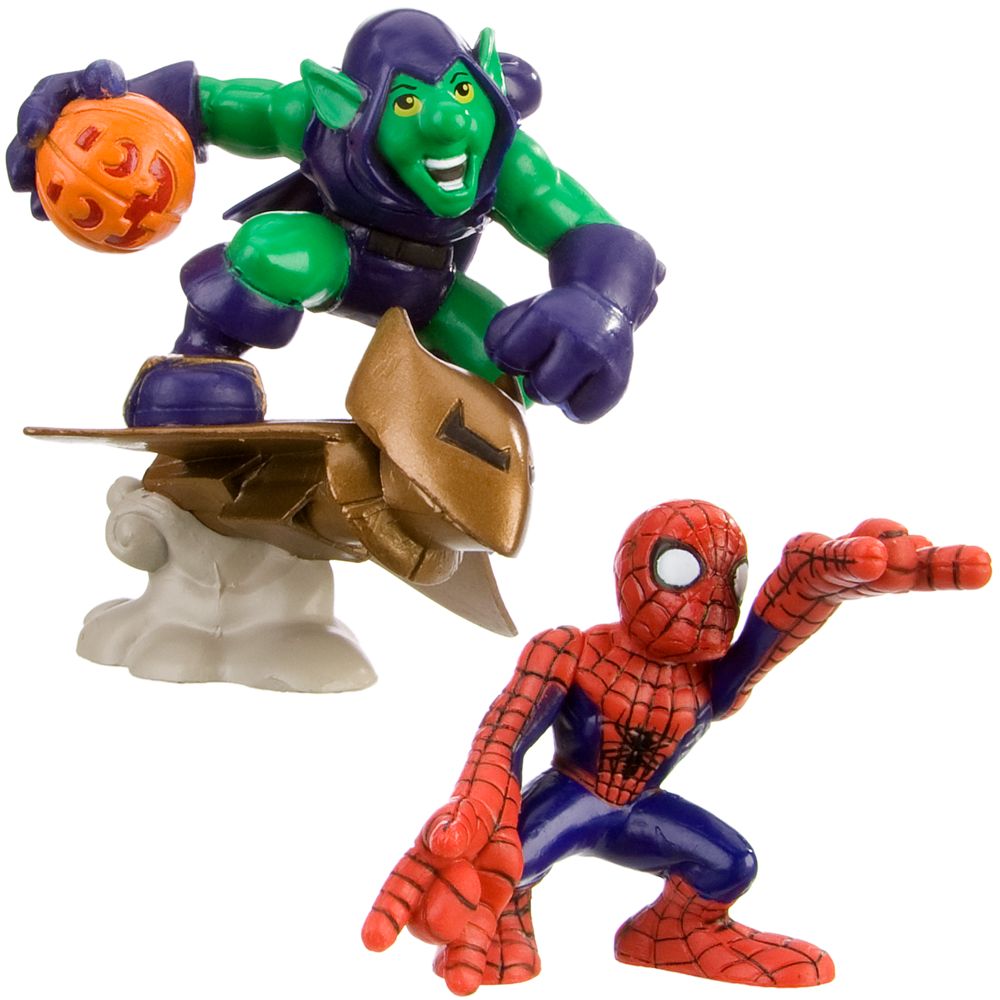 Super Hero Squad -- Spider-Man and Green Goblin Action Figures