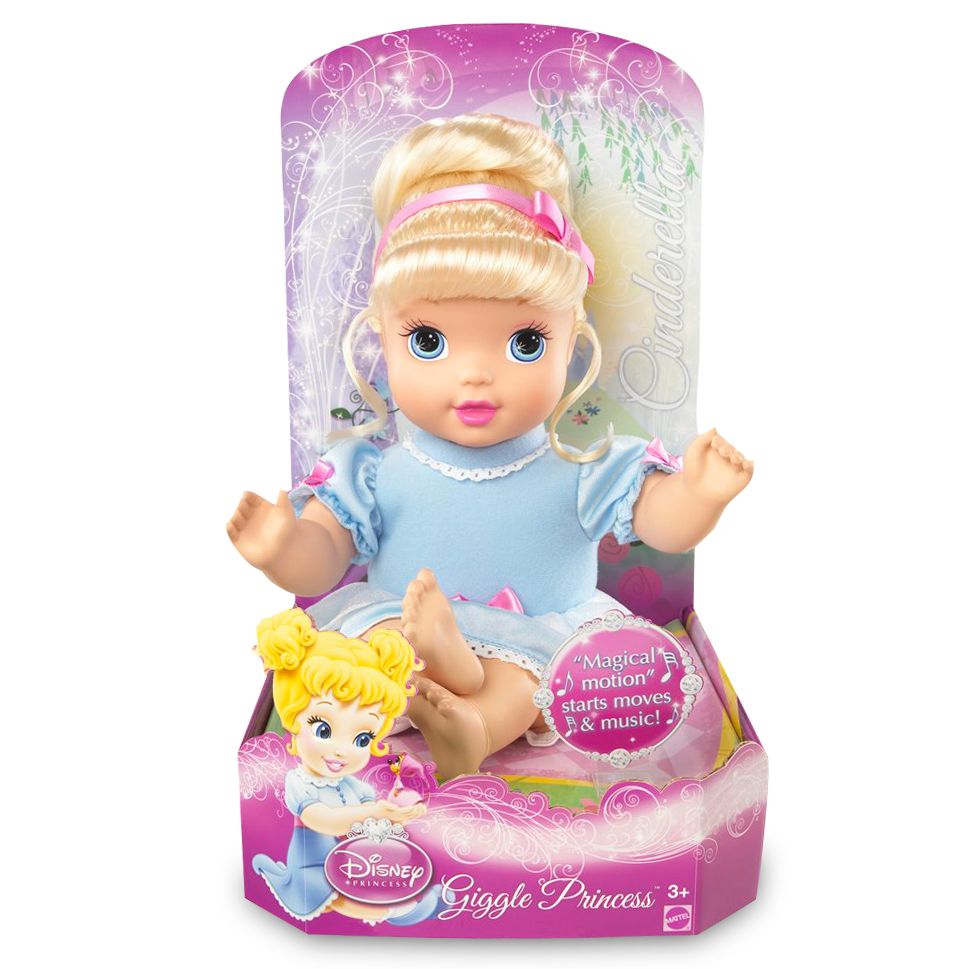Royal Giggles Cinderella Doll by Mattel -- 12''