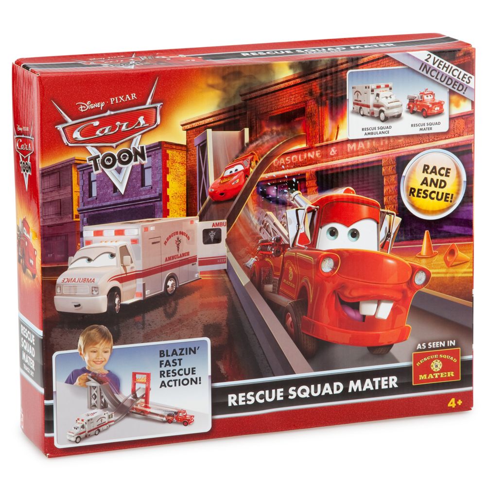 Disney Cars Toon Rescue Squad Mater Track Set by Mattel