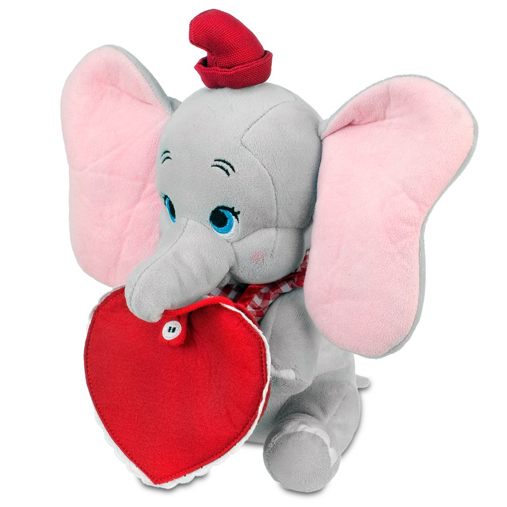 Personalized Valentine's Day Dumbo Plush -- 11''