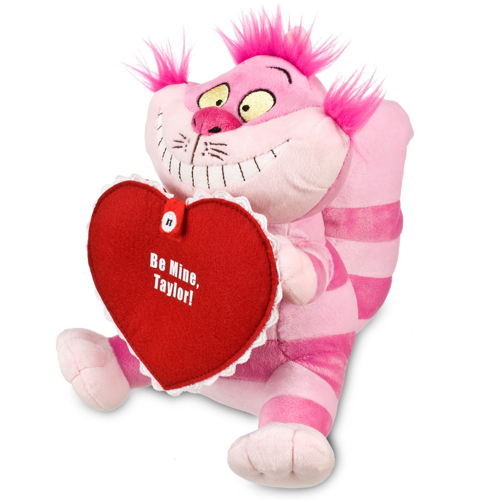 Personalized Valentine's Day Cheshire Cat Plush -- 8 1/2''