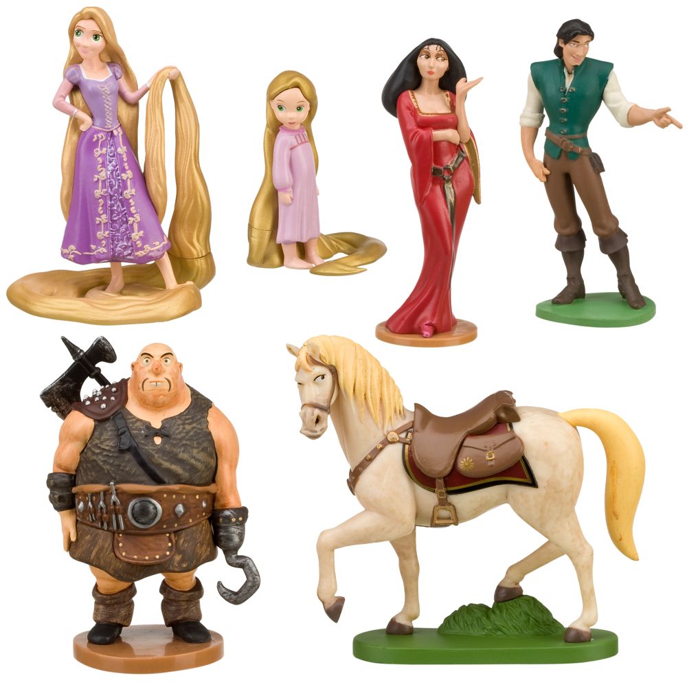 Tangled Rapunzel Figure Play Set -- 6-Pc.