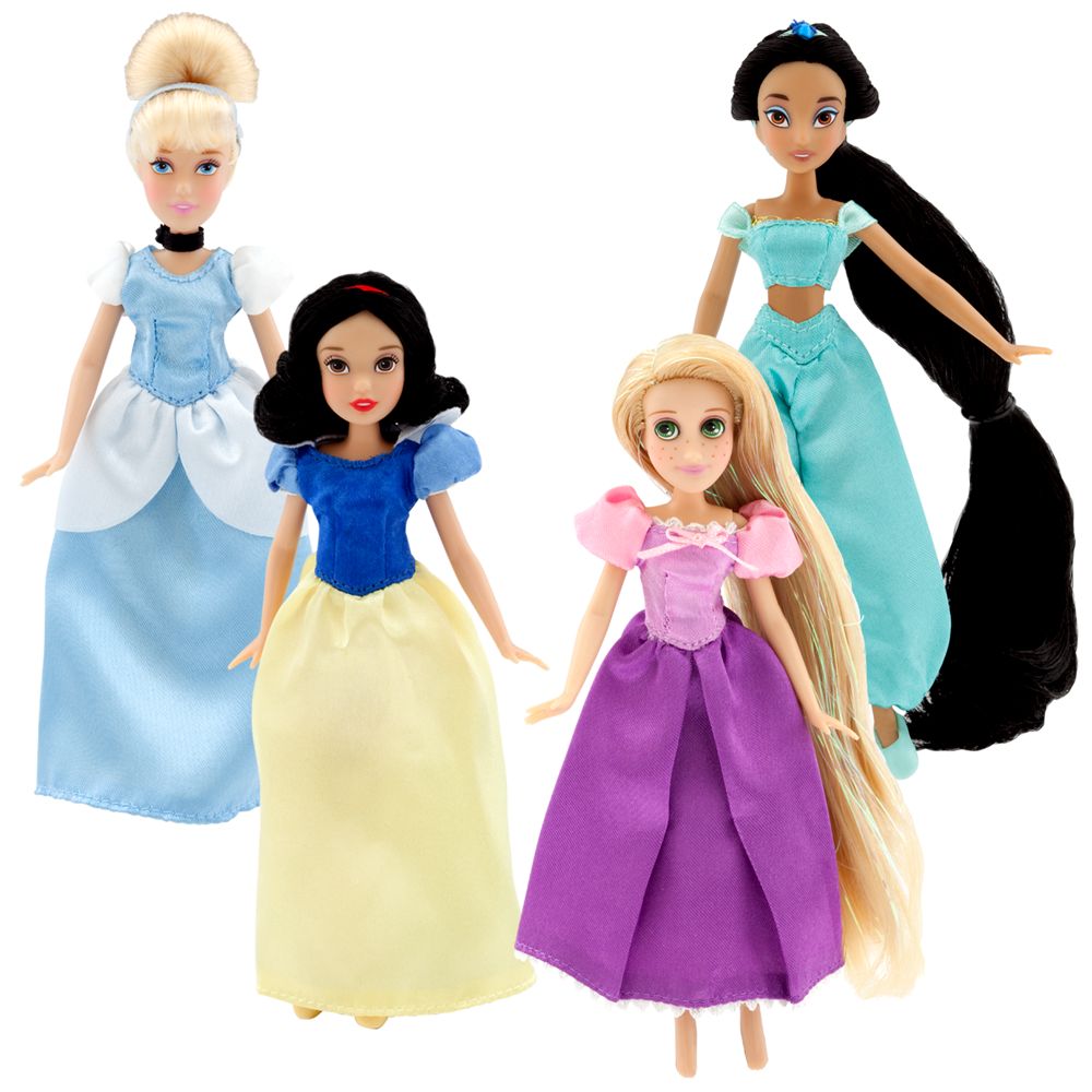 Enchanting Mini Princess Collection Disney Princess Doll Set #1 -- 4-Pc.